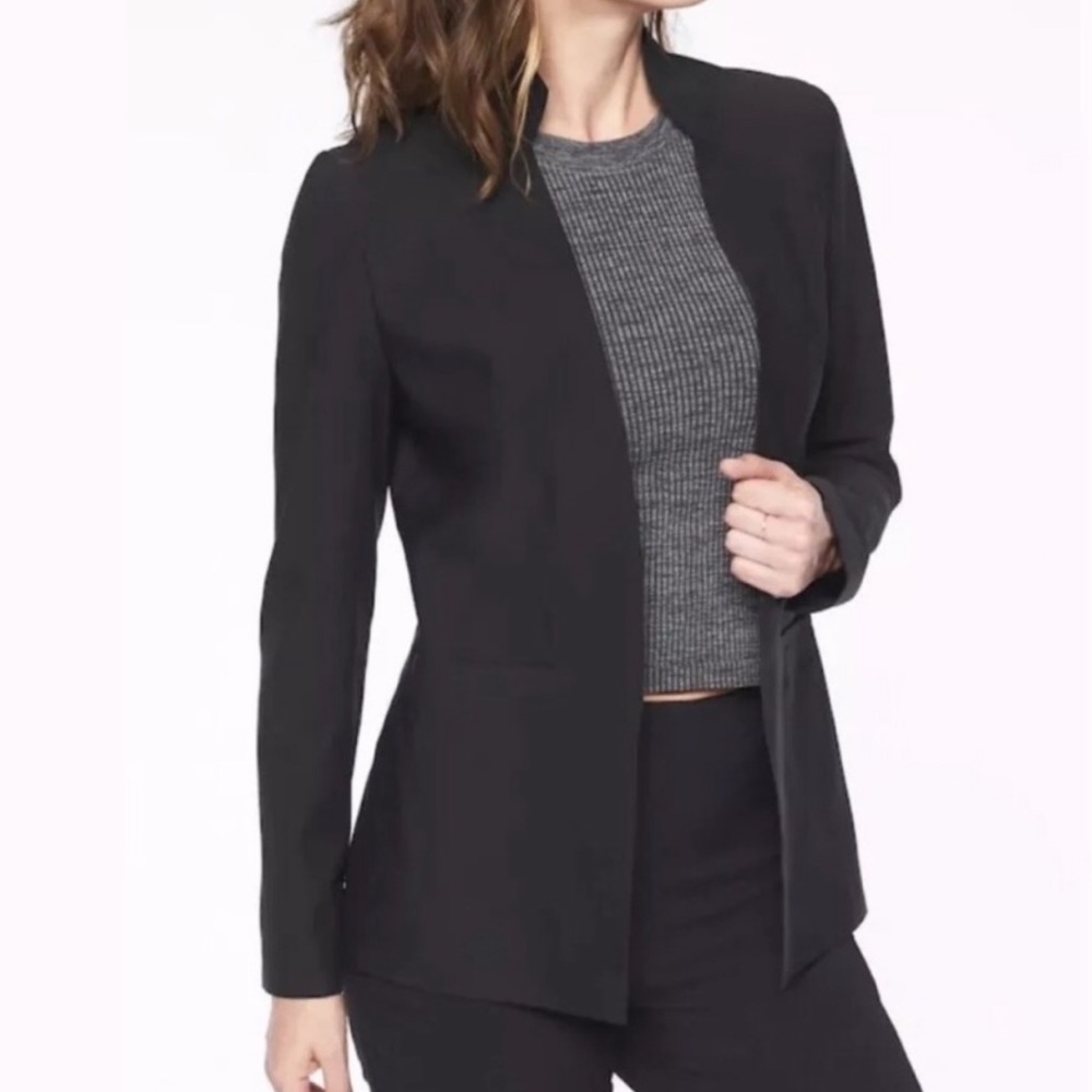 Athleta Cosmic Open Blazer Black Stretch 2/4